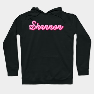 Shannon name pink heart Hoodie